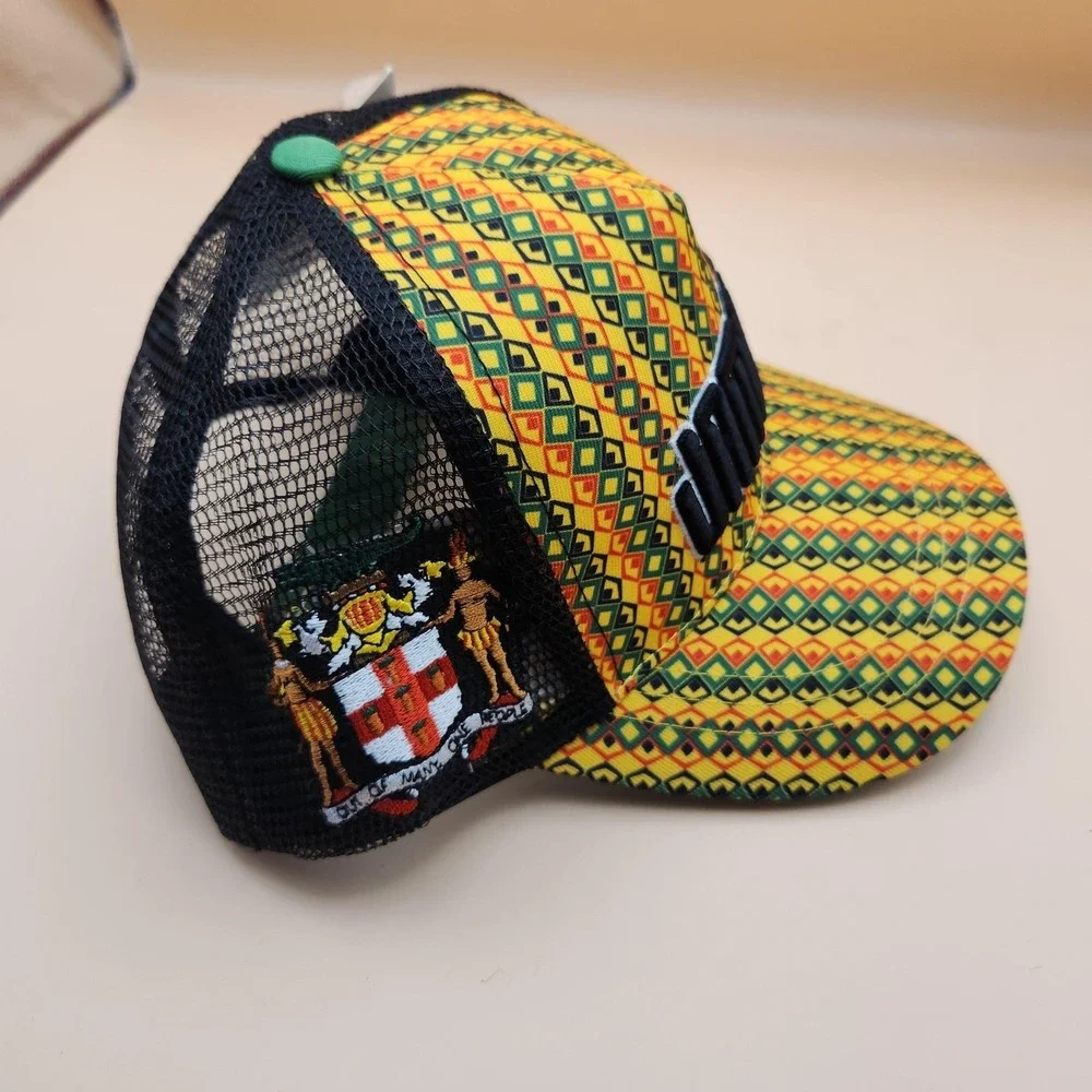 Headgear Classics Hat Cap Snap Back Youth One Size Jamaica Soccer Mesh Trucker